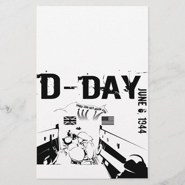 Papelería DÍA D 6 de junio de 1944 (Anverso)