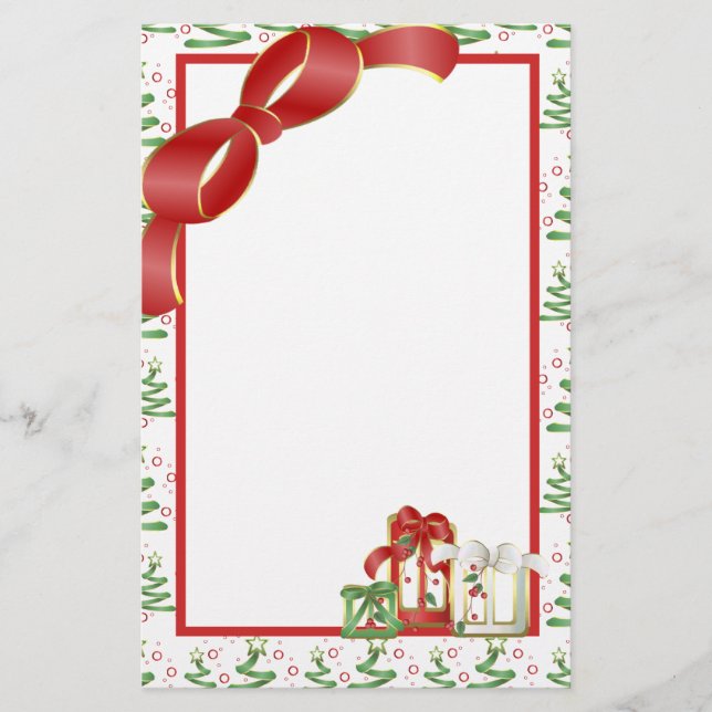 Papelería Día de fiesta del navidad (Anverso)
