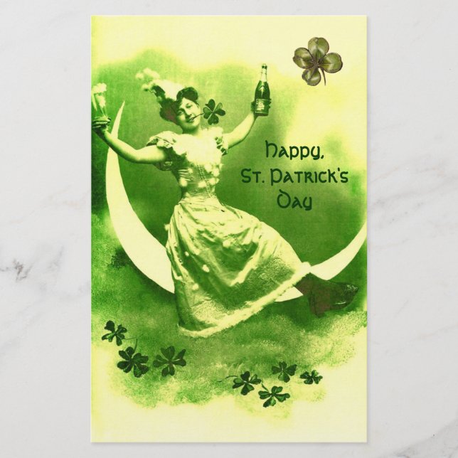 PAPELERÍA DÍA DE LA LUNA DE SAN PATRICK CON SOMBRAS (Anverso)