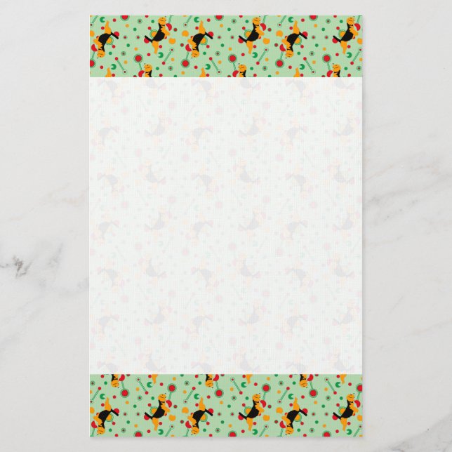 Papelería Día del Perro Beagle de Envío Postal (Reverso)