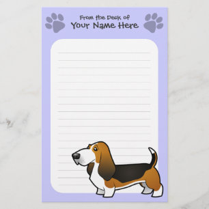 Papelería Dibujo animado Basset Hound