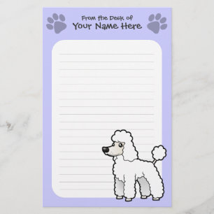 Papelería Dibujo animado estándar/caniche de la miniatura/d