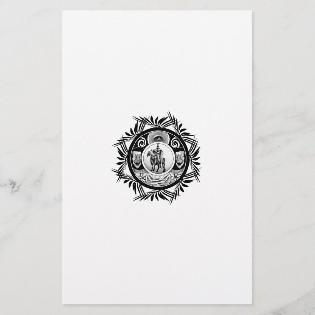Papelería Dibujo de caballos (Anverso)