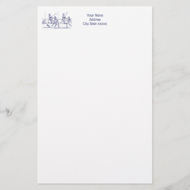 Papelería Dibujo De Coincidencia De Polo Estilizado De Vinta (Anverso)