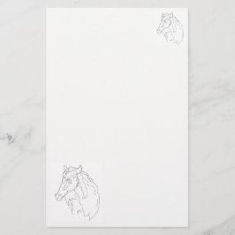 Papelería Dibujo de estacionería de un caballo