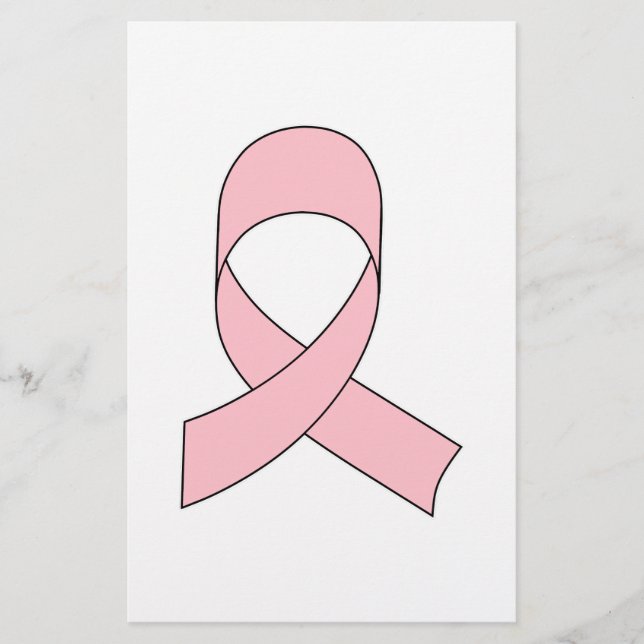 Papelería Dibujo de lazo rosa (Anverso)