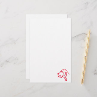 Papelería Dibujo minimalista de la cabeza de un Gran Danés