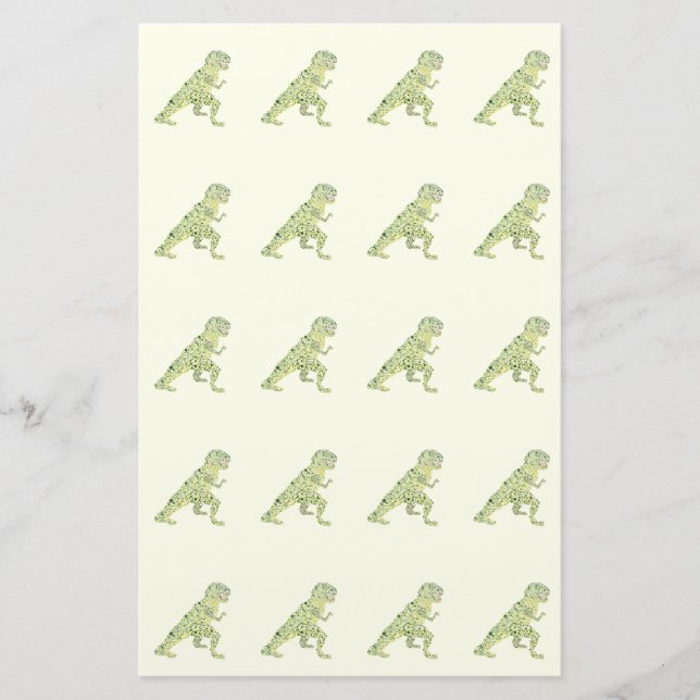 Papelería Dinosaur en Puntos (Anverso)
