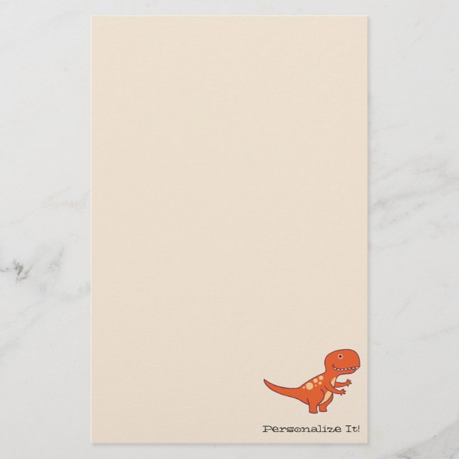 Papelería Dinosaurio Rojo 0219 (Anverso)