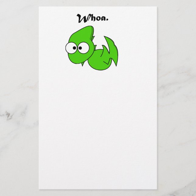 Papelería Dinosaurio Verde Pterodáctilo o Dragón ¡Personaliz (Anverso)