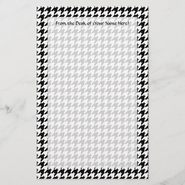 Papelería Diseñador de moda con estilo Black/White (Anverso)