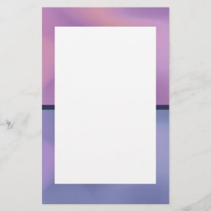 Papelería Diseño abstracto moderno morado y rosado de Swirli