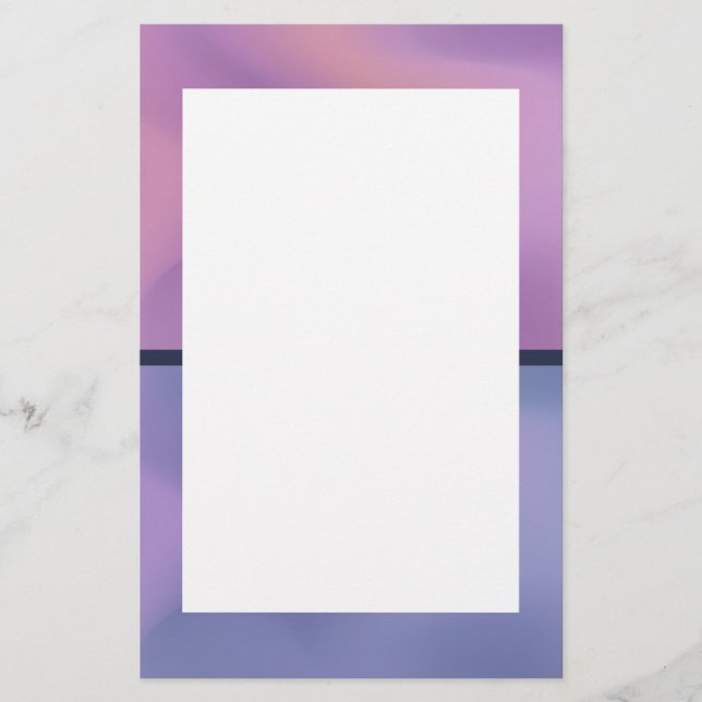 Papelería Diseño abstracto moderno morado y rosado de Swirli (Anverso)