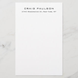 Papelería Diseño clásico elegante minimalista simple