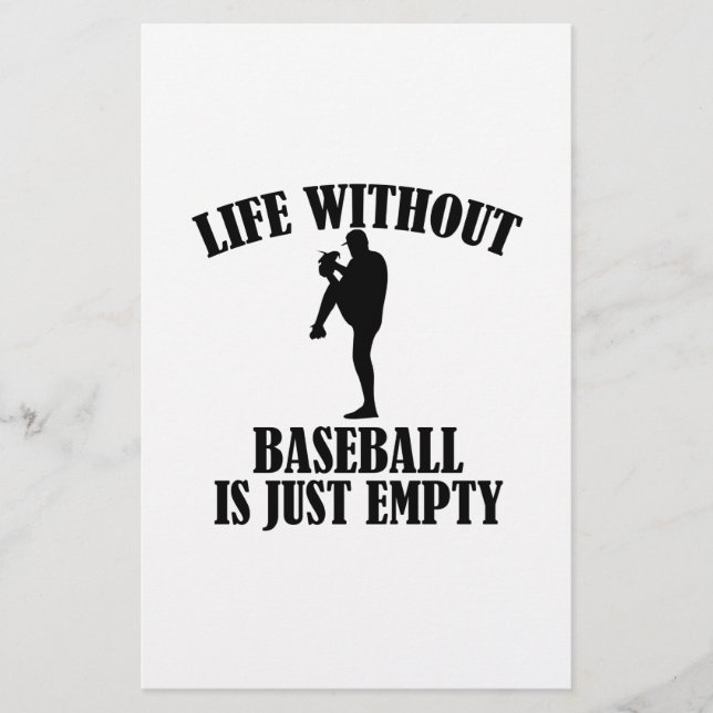 Papelería diseño de béisbol (Anverso)