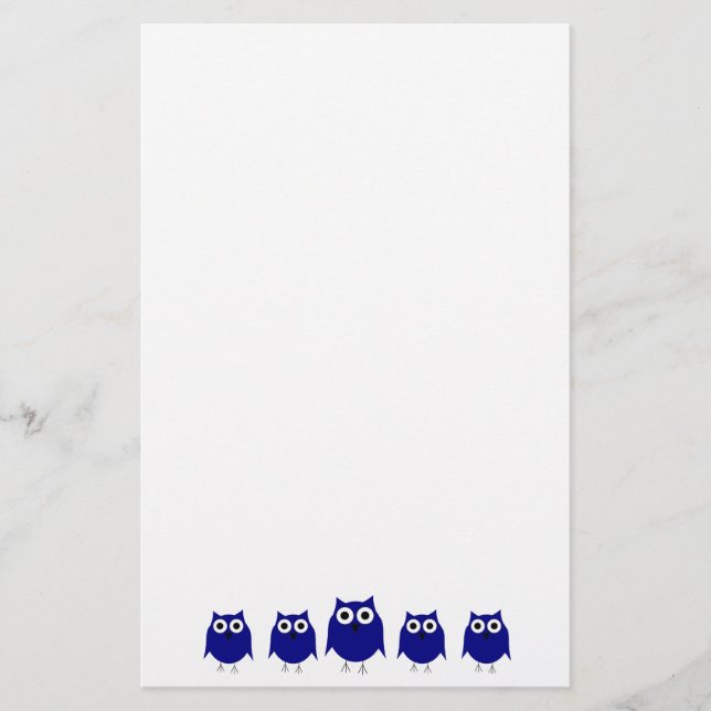 Papelería Diseño de búho (Anverso)