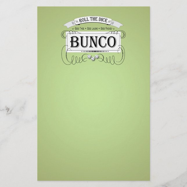 Papelería Diseño de Bunco del vintage (Anverso)