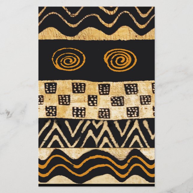 Papelería Diseño de chamanes tribales africanos (Anverso)