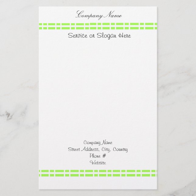 Papelería Diseño de enlace verde de Apple (Anverso)