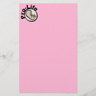 Papelería Diseño de Feto Pro-Life