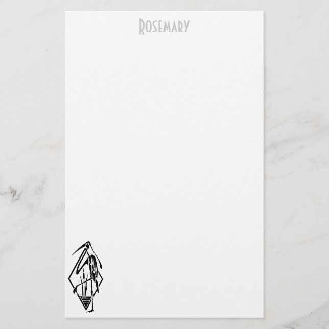 Papelería Diseño de fondo Art Deco personalizado (Anverso)