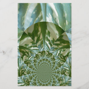 Papelería Diseño de impresión de arte Eco Green Camo Kaleido
