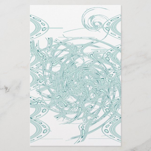 Papelería Diseño de luz verde en blanco (Anverso)