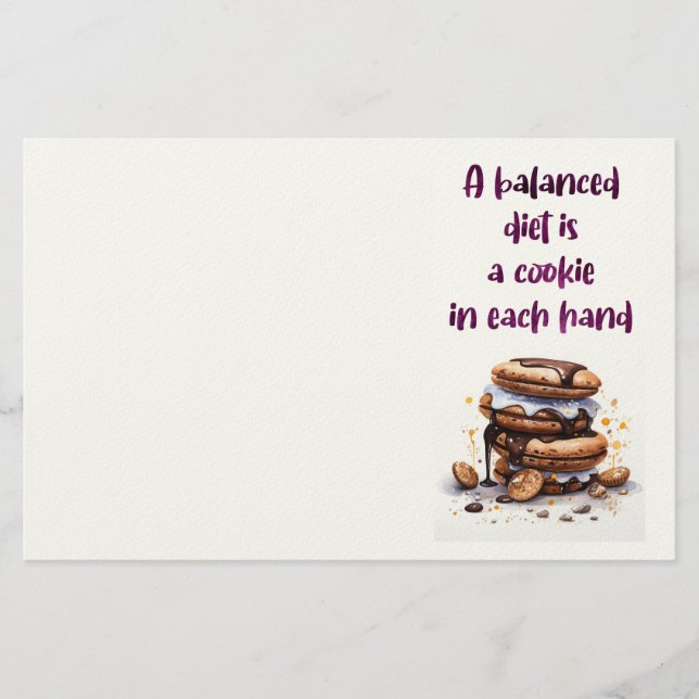 Papelería diseño de pastel dulce (Anverso)