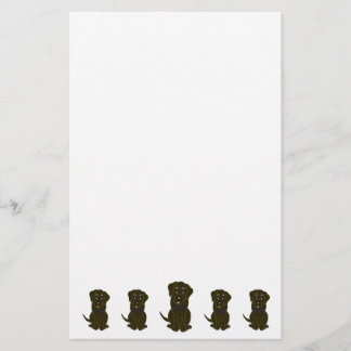 Papelería Diseño de perro Labrador de chocolate
