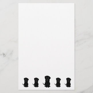 Papelería Diseño de perro Labrador negro