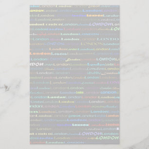 Papelería Diseño de texto en Londres, estacional