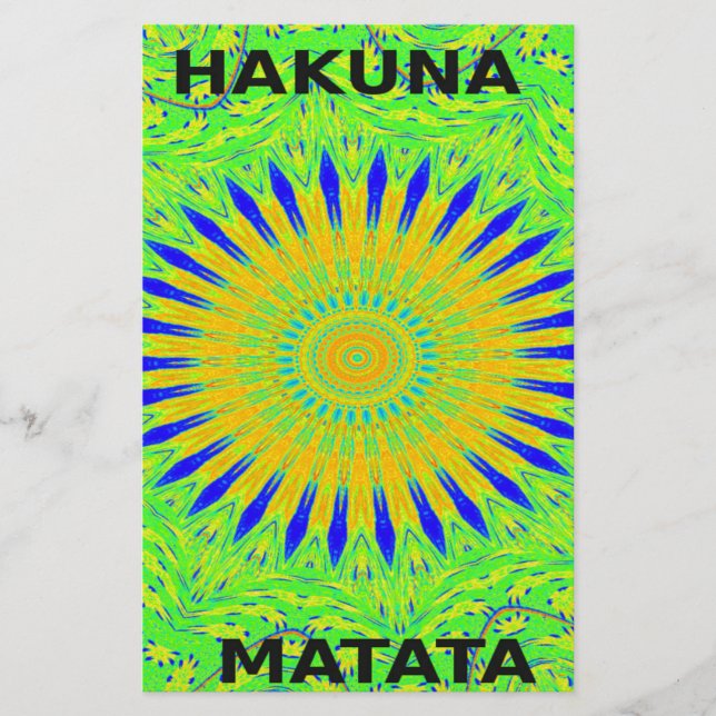 Papelería Diseño de un motivo africano en la impresión de ar (Anverso)