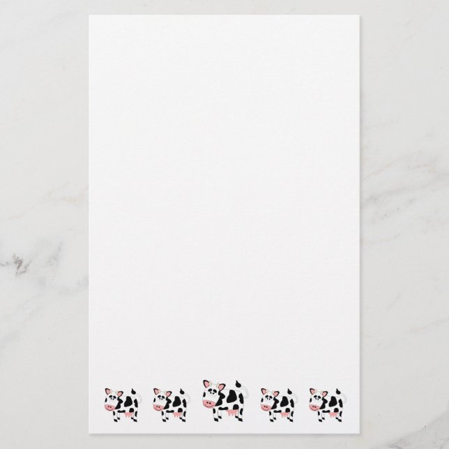 Papelería Diseño de vaca (Anverso)