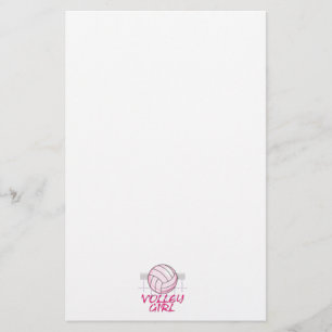 Papelería diseño de voleibol chica