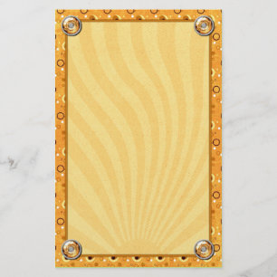 Papelería Diseño decenal de Rockin Retro Sun Kissed Naranja