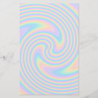 Papelería Diseño en colores pastel de la torsión del