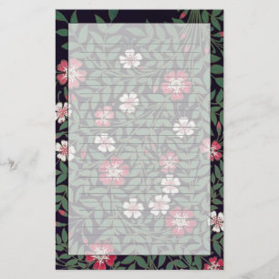 Papelería Diseño floral de J. Owen, 1863