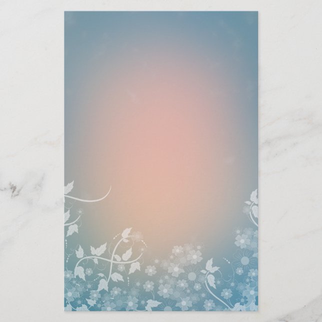 Papelería Diseño floral romántico (Anverso)