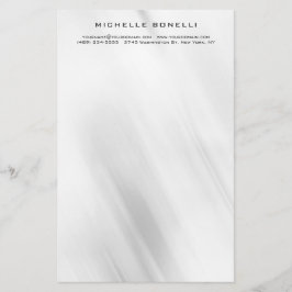 Papelería Diseño Gris Profesional Minimalista Moderno