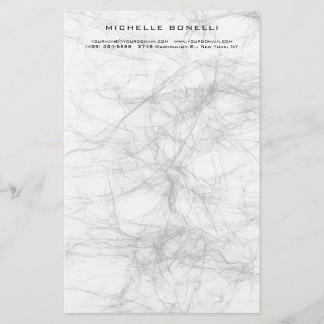 Papelería Diseño Gris Profesional Minimalista Moderno (Anverso)