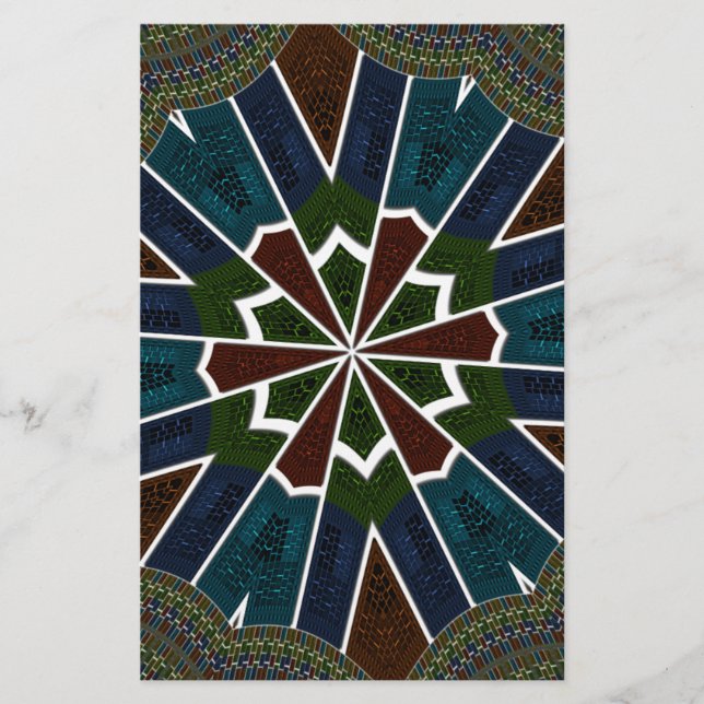 Papelería Diseño inspirado en sari con detalles intrincados (Anverso)