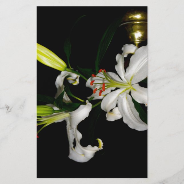 Papelería Diseño irlandés - Colección de flores (Anverso)