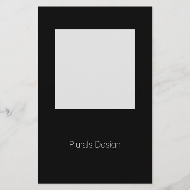 Papelería Diseño minimo Estacionamiento de marcos en blanco  (Anverso)