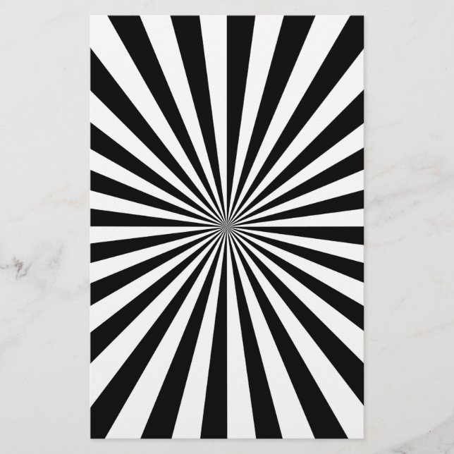 Papelería Diseño óptico de la rueda giratoria Sun Burst (Anverso)