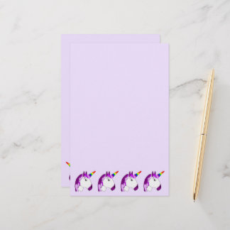 Papelería Diseño personalizado de unicornio