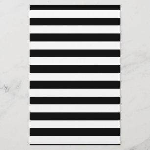 Papelería Diseño rayado el blanco y negro de la raya