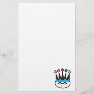 Papelería diseño retro jester joker