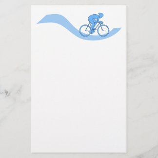 Papelería Diseño temático de ciclo elegante en azul