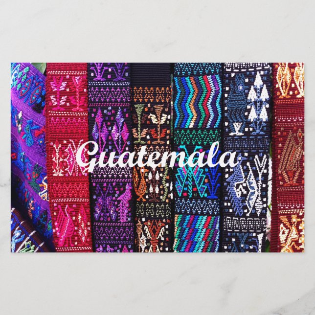 Papelería Diseño textil guatemalteco. (Anverso)