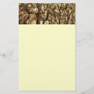 Papelería Diseño texturizado natural de la barra de árbol II